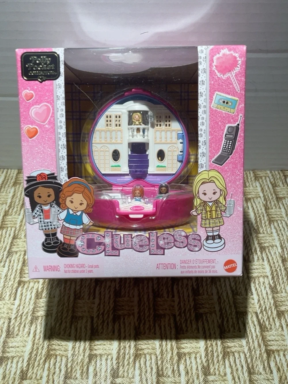 Polly Pocket x Clueless 30th Anniversary Compact Cher Dionne Tai Mattel NEW